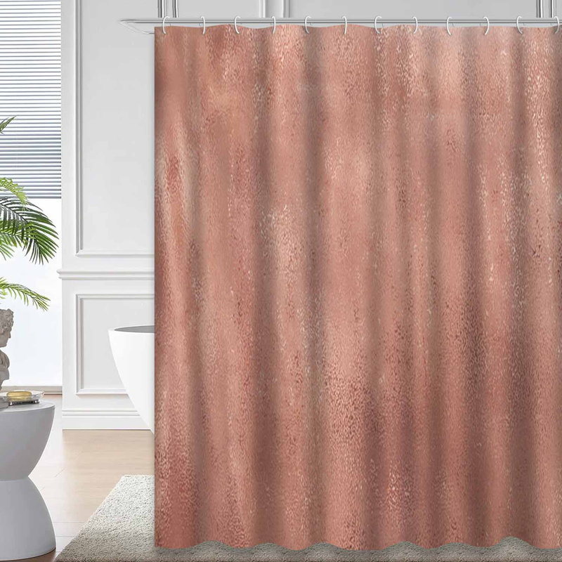Rideau de douche Rose Copper Bronze, L 72 po x l 72 po
