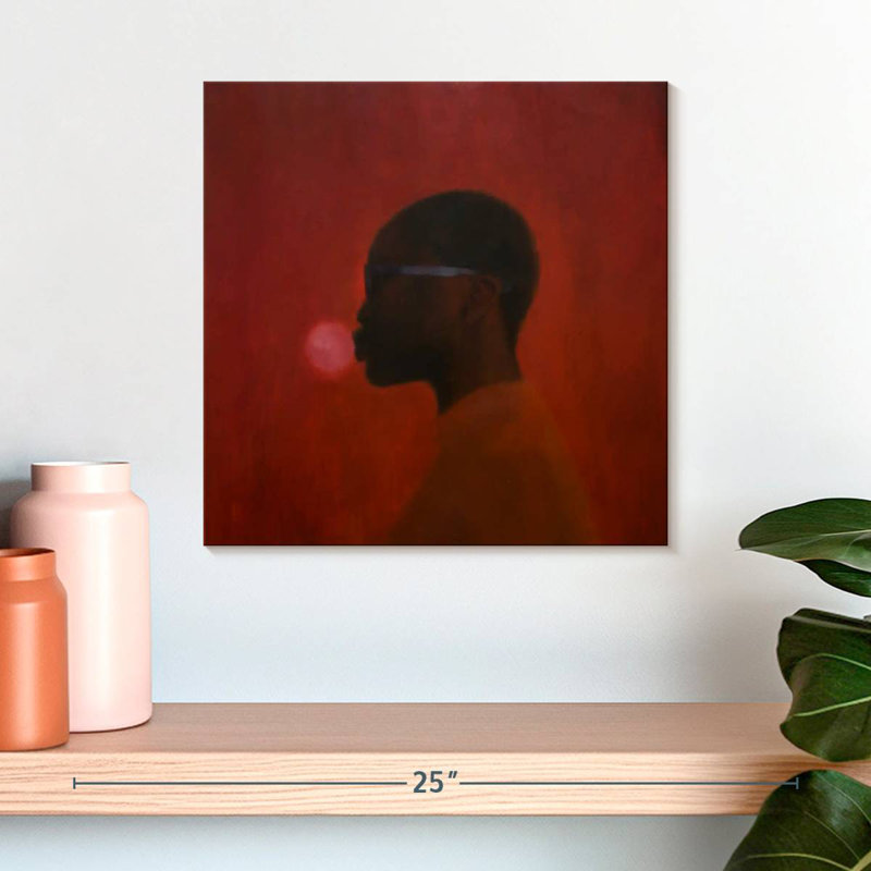 Leisha Red Umbra, 16" H x 16" W