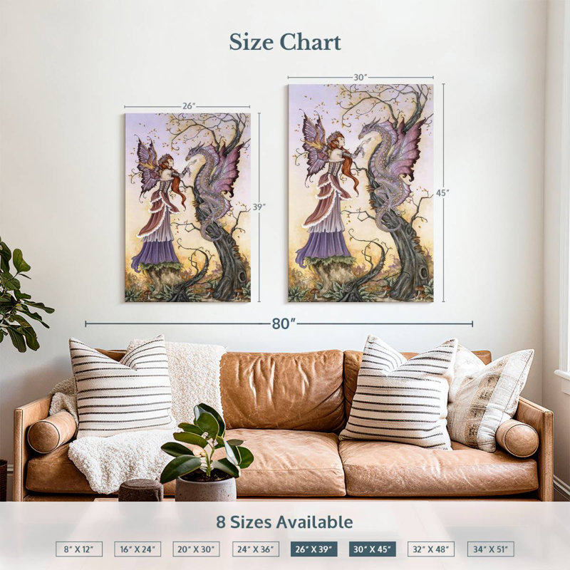 Kelan The Dragon Charmer, 39" H x 26" W