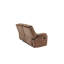Ensemble de salon 2 pièces de style moderne confortable avec accoudoirs coussinés et dossier en suède rembourré chocolat