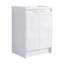 Ensemble de meuble-lavabo sur pied 36 po avec lavabo en résine et 1 armoire de rangement (ensemble de 2)