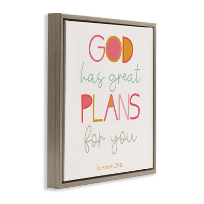 God's Plans For You Floating Frame, design by SD Graphics Studio