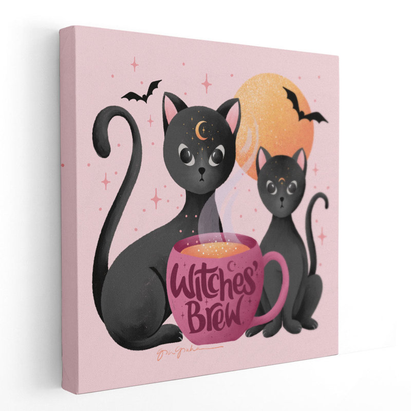 Witches Brew - reproduction d'art sur toile, H 20 po x l 20 po