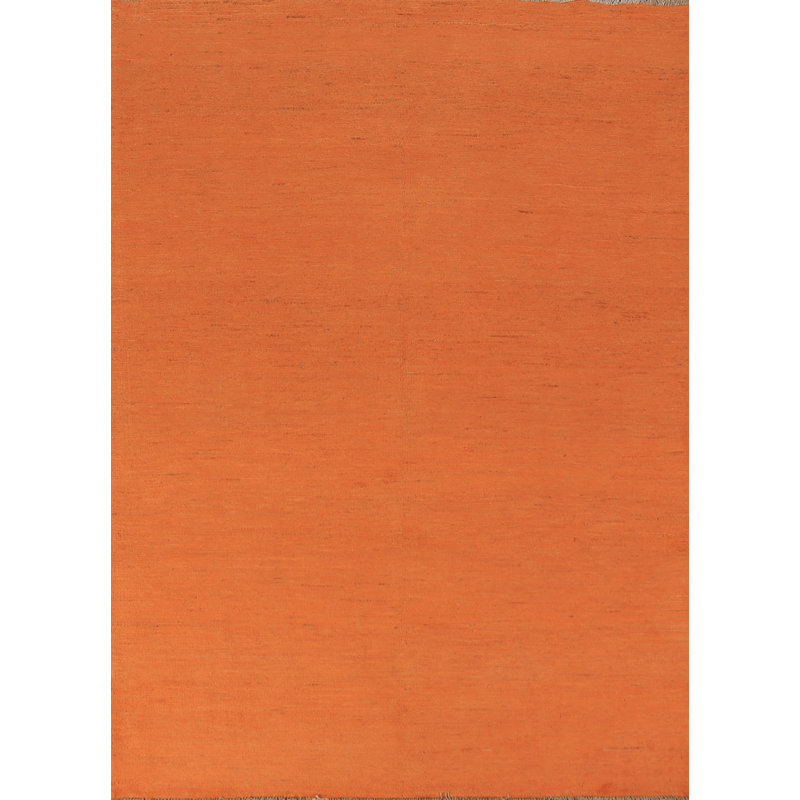 Tapis orange fait à la main Gabbeh 5 x 7