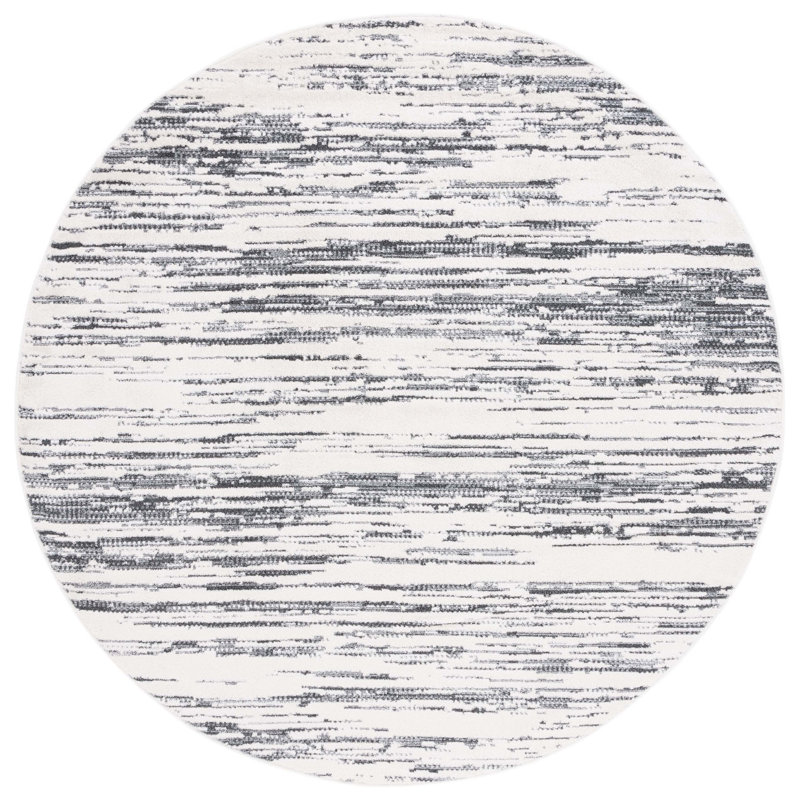 Tapis abstrait Alamo Performance, Rond 6 pi 7 po