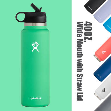 CCYMI Hydro Flask Straw Lid Water Bottle Wide Mouth Stainless