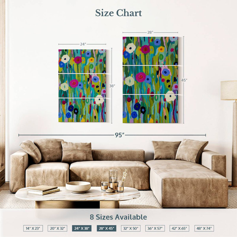 Avery Verdant, 38" H x 24" W