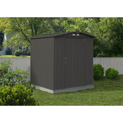 EZEE Shed Steel Storage 6 x 5 ft. Galvanized Low Gable