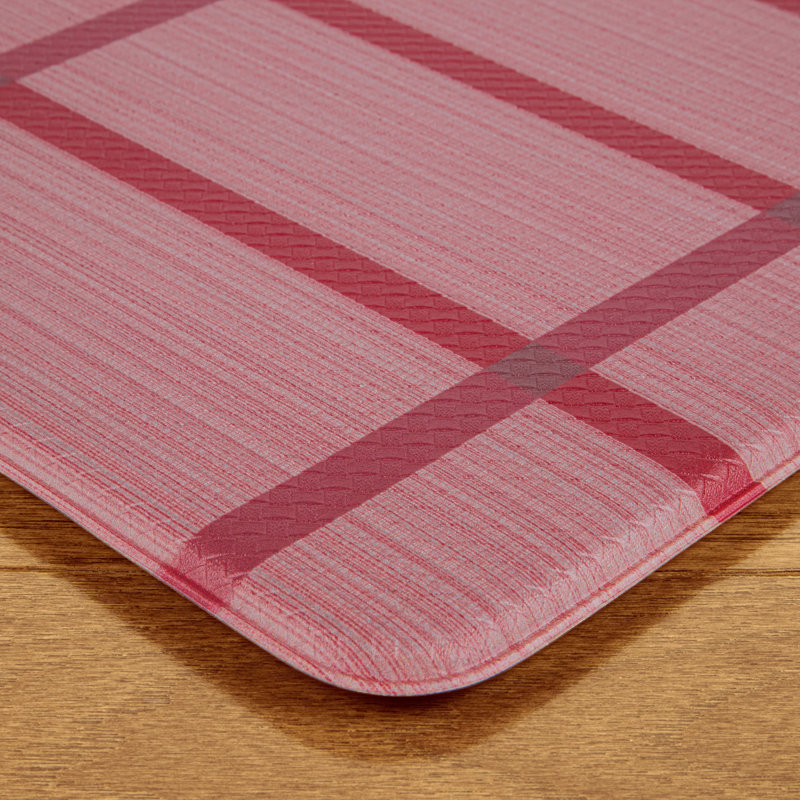 Tapis de cuisine antidérapant Town & Country Country, Rouge, Tapis de couloir 1 pi 6 po x 4 pi 7 po