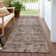 Machine Washable Indoor/Outdoor Christain ACN1228 Brown Rug