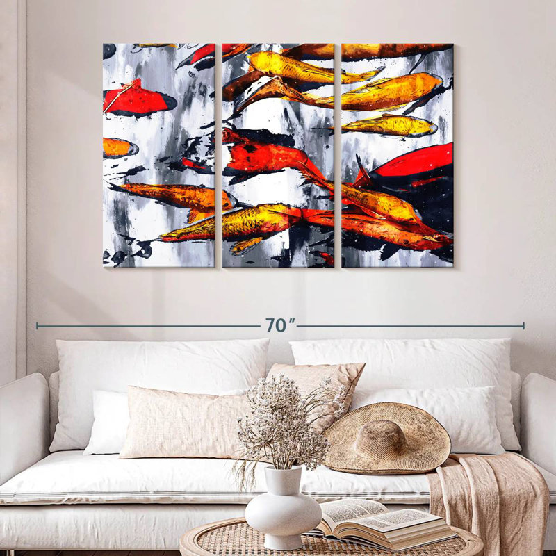 Brampt Koi Fish Galore, H 32 po x l 50 po