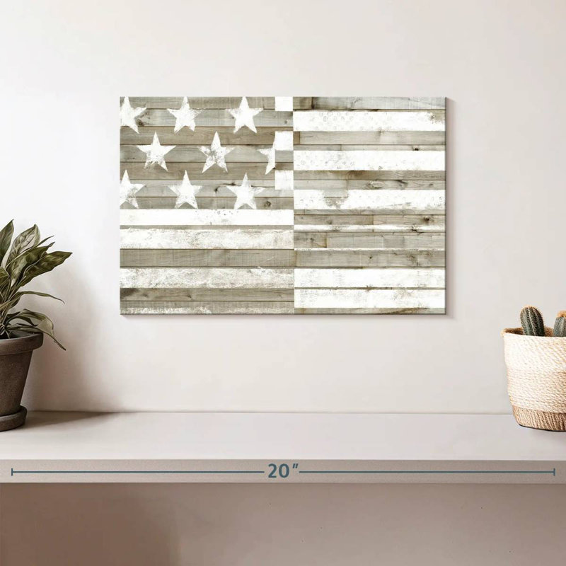 Drapeau Borges Rustic Americana, H 8 po x l 12 po