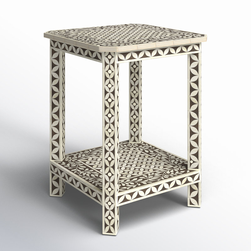 Amelia Bone Inlay Side Table