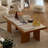 Simple log style solid wood coffee table-110602406