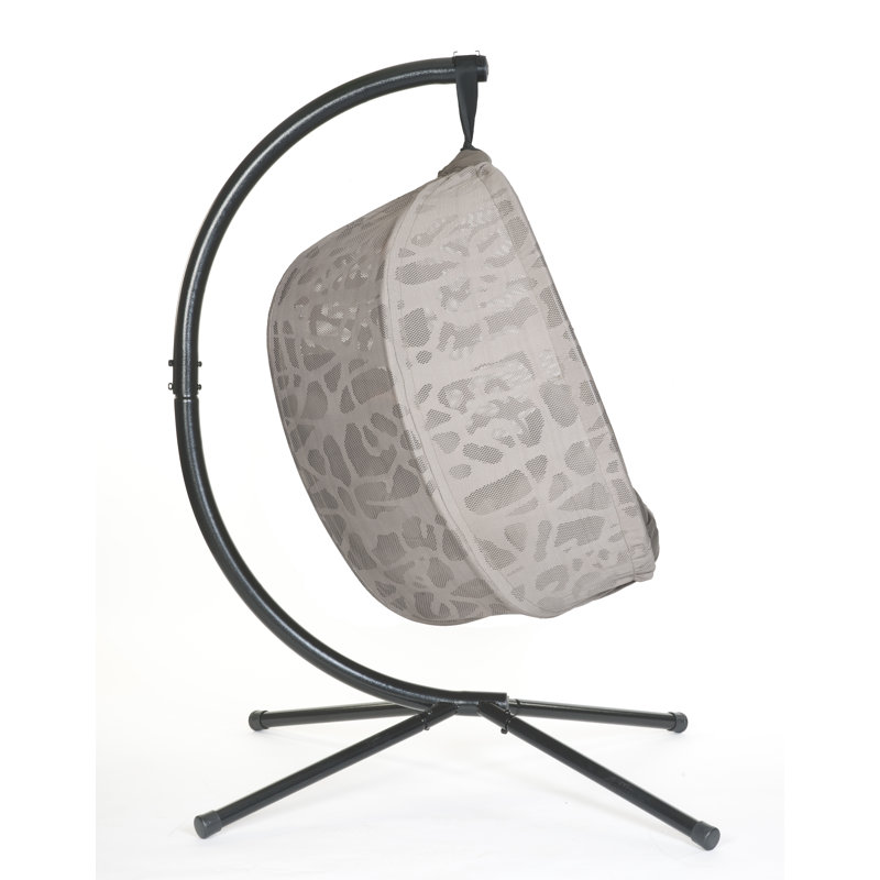 Spanish Gray Hanging Egg Chair with Cushions