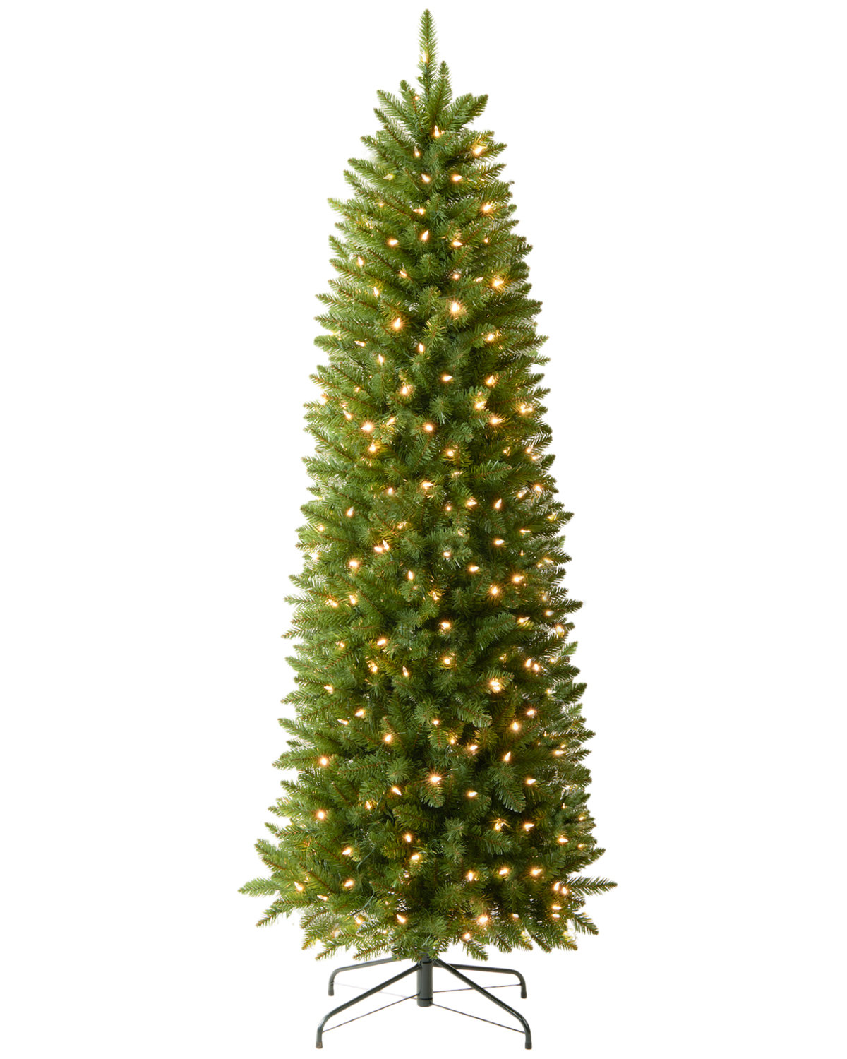 Lighted Artificial Christmas Tree, 6.5', Multicolored/Clear/White
