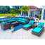 Ensemble de patio 19 pièces en rotin avec coussins Yussuf-812563169-812563183