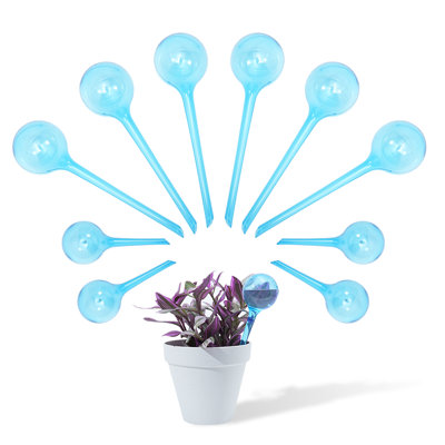 10pcs Plant Watering Globes, Automatic Self Watering Bulbs for Indoor & Outdoor Plants, Vacation Plant Care & Water Saving Device
