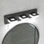Luminaire de salle de bain pour salle de bain - Métal noir mat en acrylique à DEL, fixation murale minimaliste moderne pour miroir-1415675050-1415675048