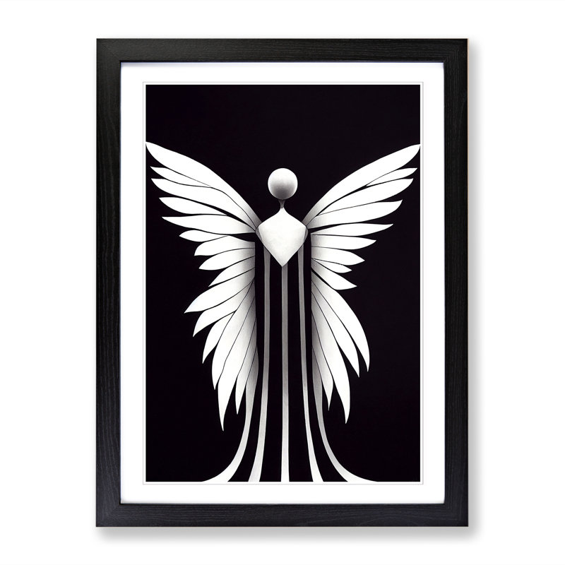 Unique Angel Vol.5 - Wall Art, Black, 64cm H x 46cm W x 2cm D