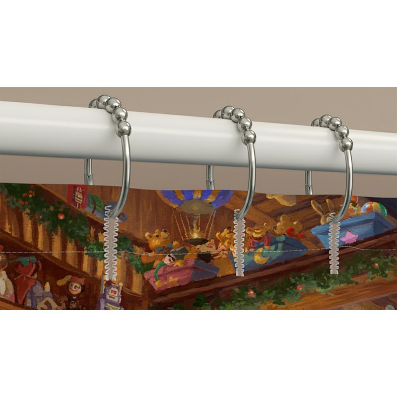 Rideau de douche Thomas Kinkade, H 71 po x l 74 po