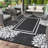 Outdoor Rugs 8x10 Modern Plastic Straw Rugs, Waterproof Contemporary Floral Camping Carpet, Lightweight Reversible Floor Mats for Patio RV Porch Deck-38329963
