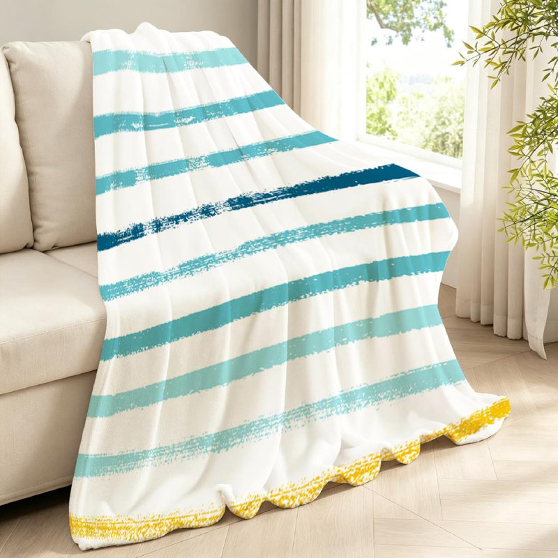 Jeté polaire bleu ultra doux, Throw 40" x 50"