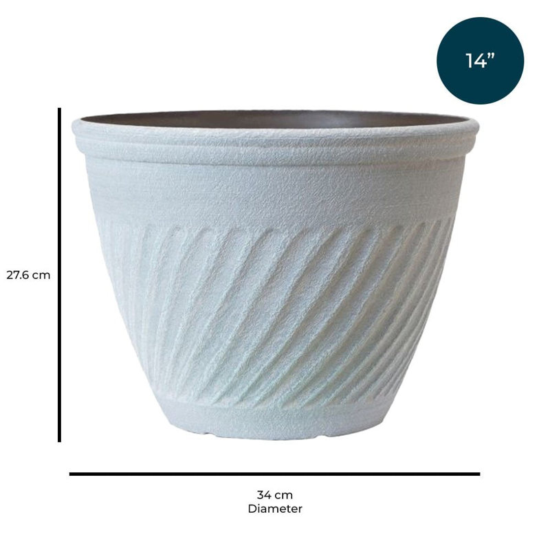 Pot Planter, 27.6cm H x 34cm W x 34cm D