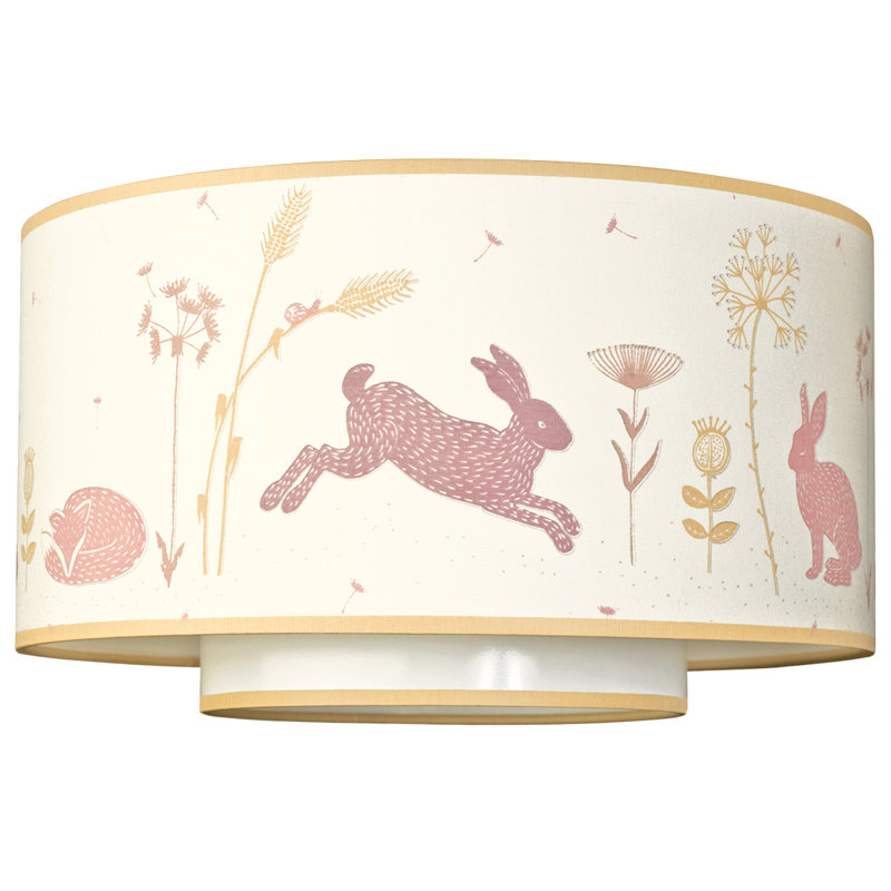 Bellflower Flush Mount, Pink/Beige