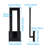 19" LED Outdoor Wall Sconce, Large Dimmable Modern Outdoor Integrated Led Wall Light, 5CCT Matte Black Linear Exterior Sconce With Frosted Glass Lens