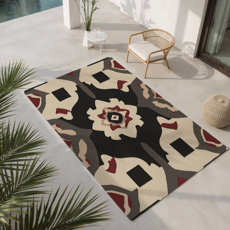 Chronicle Crest Indoor And Outdoor Area Rug, Rectangle 8' x 10'