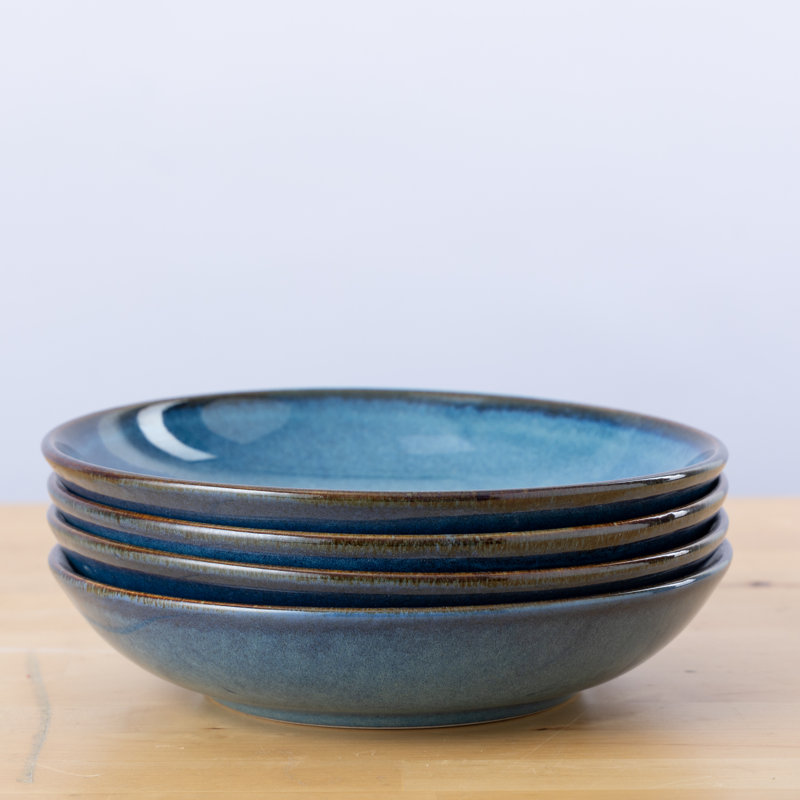 Reactive Dinnerware Pasta Bowls, Blue