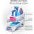 2-tier Slide-out Organizer – Multi-purpose Storage With Handles & Dividers, Frosted, Bpa-free