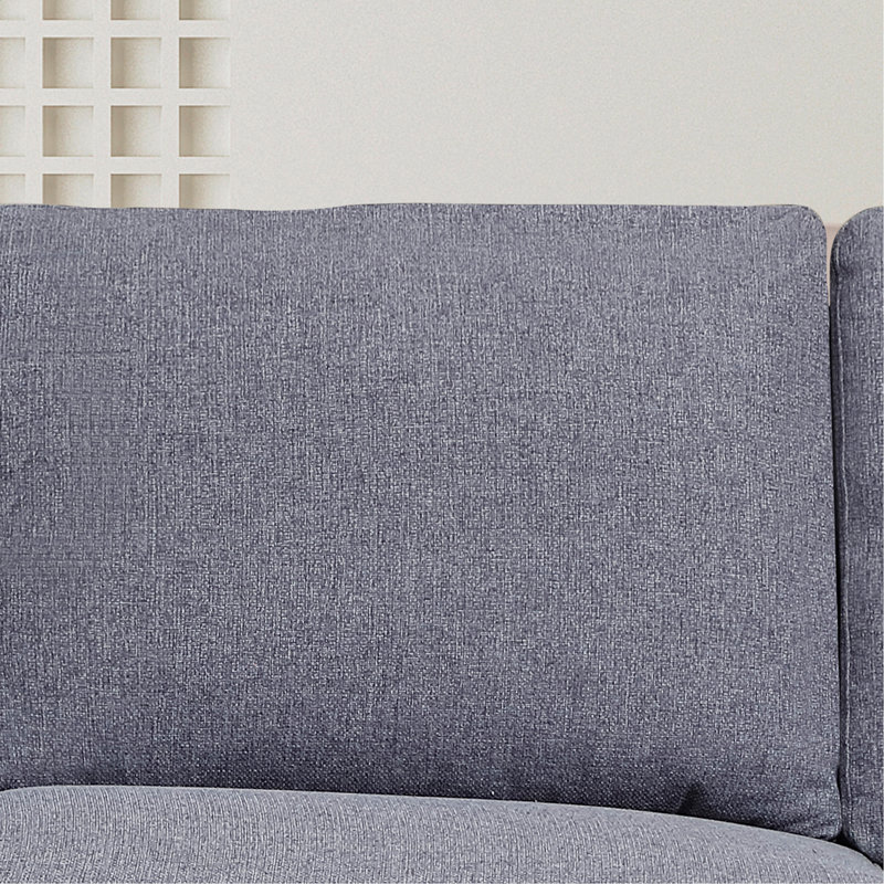 Konul  U-Shape Pull-out Sleeper Sectional Sofa with Double Storage Spaces, Dark Gray