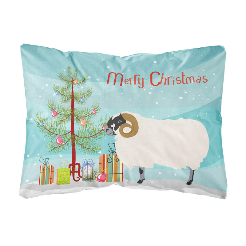  Coussin Scottish Blackface Sheep Christmas