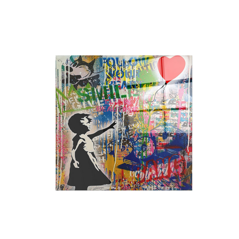 Peinture élégante en verre trempé, 19,7 po x 19,7 po | 100% verre trempé, épaisseur: 0,16 pouce | Superbe art mural pour la décoration intérieure, idéal pour le salon et le bureau, durable et facile à nettoyer