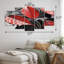 Ensemble de 5 décorations murales en métal