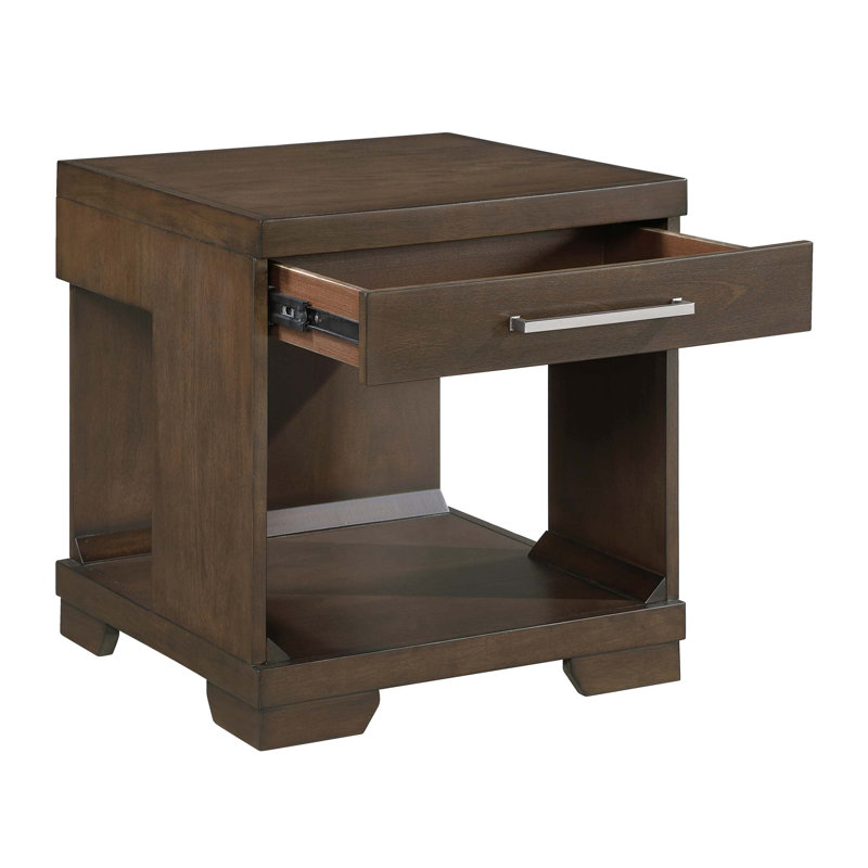 Sutton Hill 22" End Table – 1 Drawer & Display Shelf