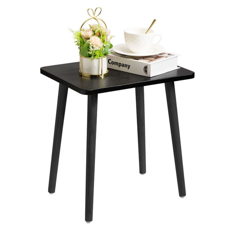 Petite table d'appoint en bois 16,5 "H, petite table basse compacte