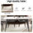 62.99" Modern Artificial Stone White Curved Edge Dark Grey Metal Leg Dining Table-Can Accommodate 6 People(Dining Table Only)-664509549