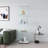 Glass Display Cabinet 4 Shelves With Door, Floor Standing Curio Bookshelf For Living Room Bedroom Office, 64.7"*16.7"*14.3"