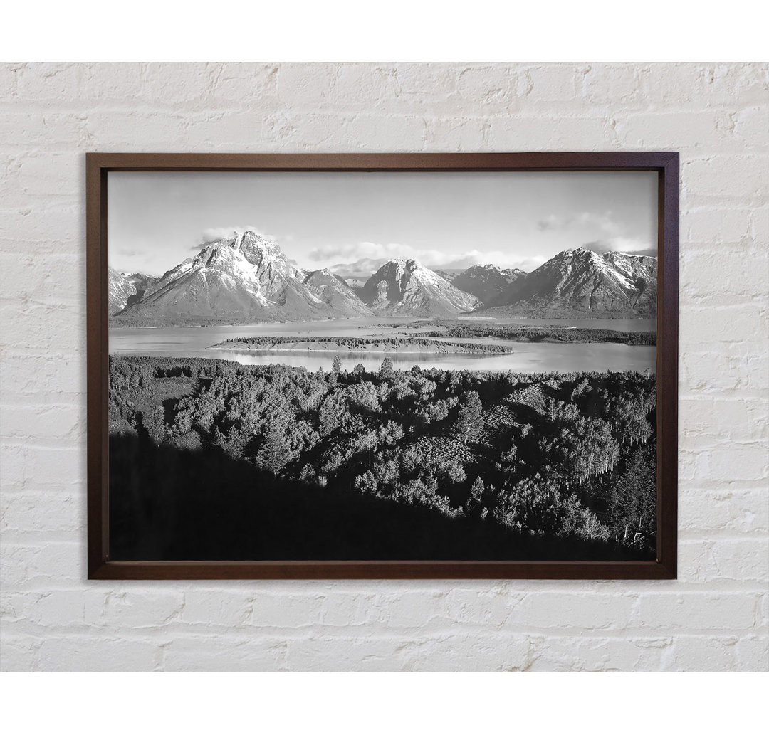 Ansel Adams Signal Hill In Grand Teton Wyoming - Einzelbildrahmen Kunstdrucke auf Leinwand