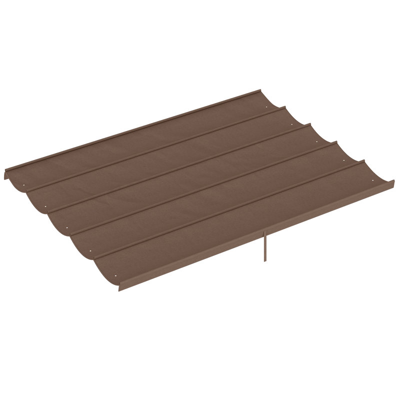 Outsunny Brown Replacement Canopy for Pergola, 6cm H x 350cm W x 260cm D