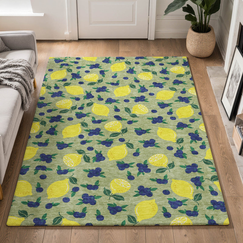 Tapis de qualité supérieure lavable à la machine Mayfield, Aloès, 3 pi x 5 pi