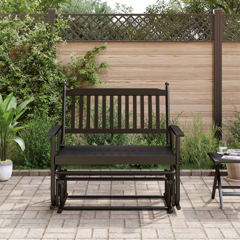 Abhigna Outdoor Bench, Black