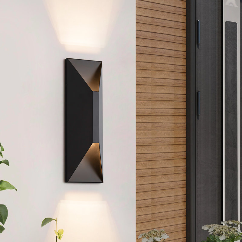 1-Light Dimmable LED Outdoor Wall Light