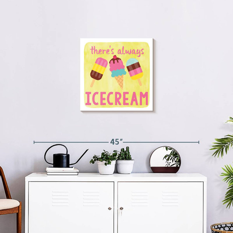 Yarlin There's Always Ice Cream, 20" H x 20" W