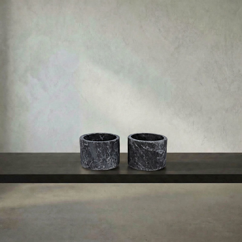 Syma Votive Candle Holder, Black