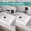 Robinet de salle de bain mural noir mat