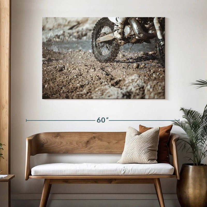 Sireci Muddy Motorcycle, 32" H x 48" W